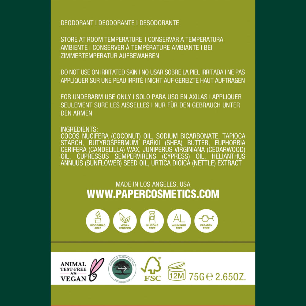PĀPR dermatologist-tested deodorant suitable for regular skin types.
