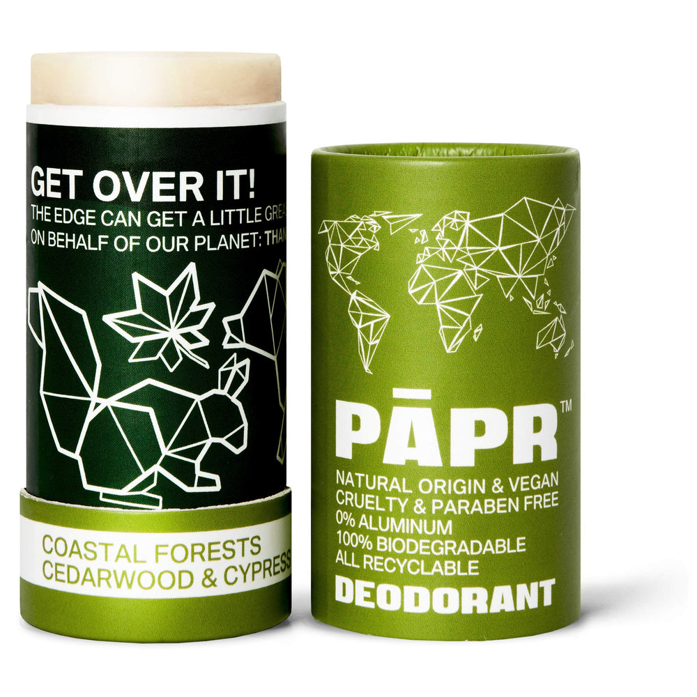 PĀPR coastal forest packaging showcases paper packaging for sustainability.