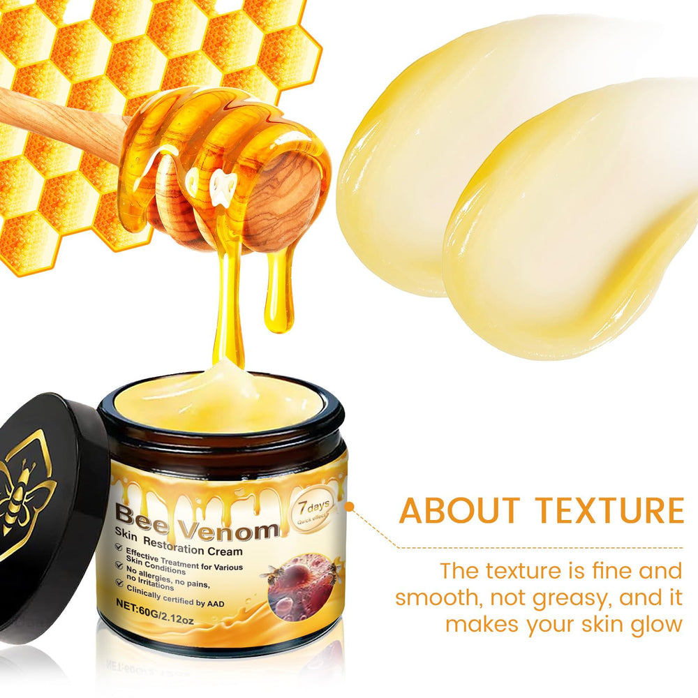 PAQIMAN Bee Venom Cream jar highlights a luxurious texture for daily care
