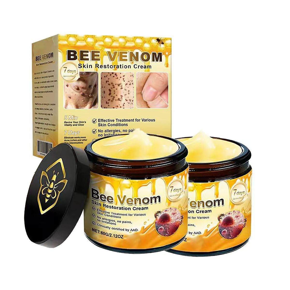 PAQIMAN Bee Venom Cream tube showing smooth texture for firming hydration