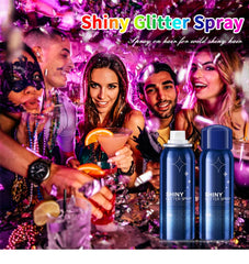 PAQIMAN Glitter Spray applied on skin creates radiant stage-ready glow