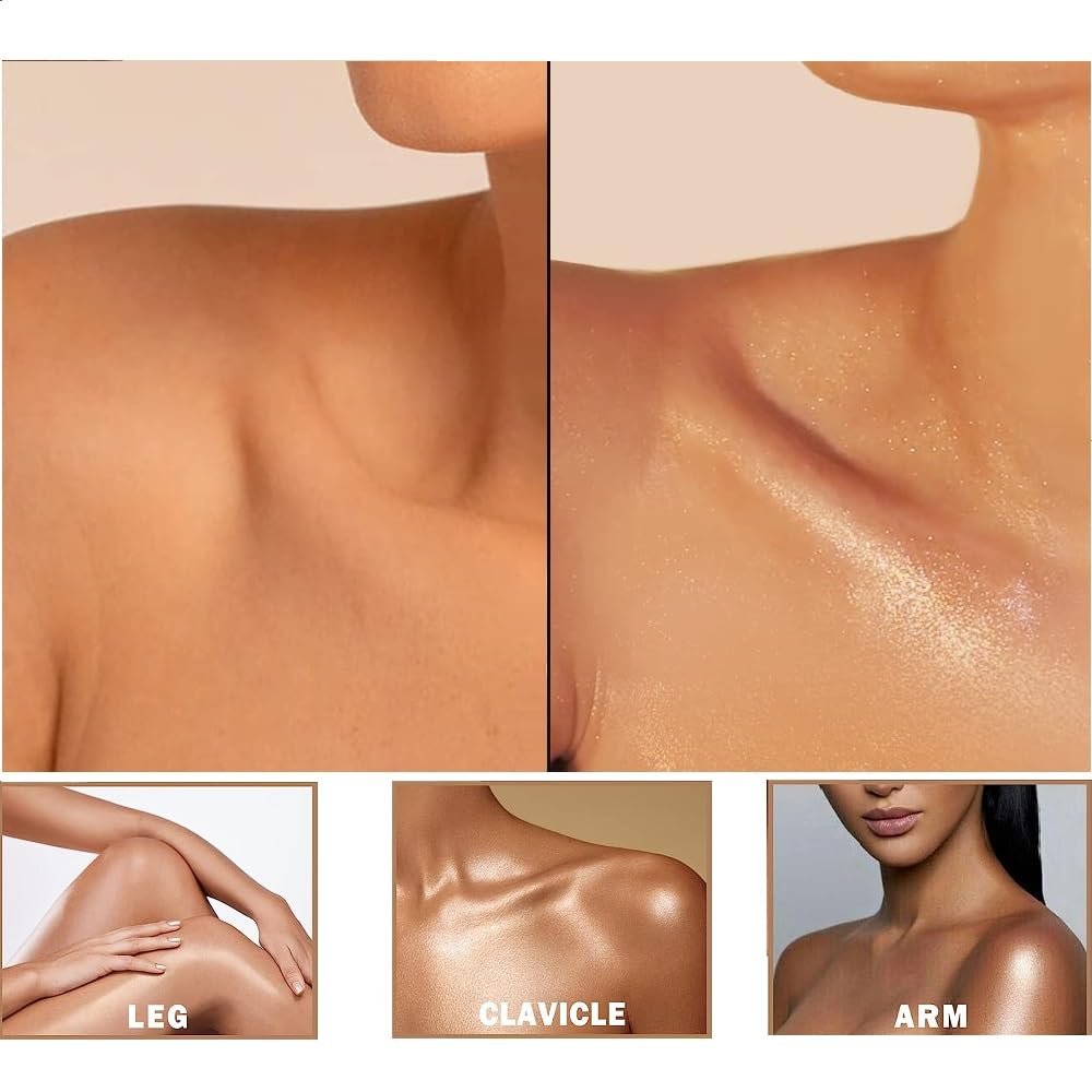 PAQIMAN Glitter Powder Highlighter reminder-friendly design encourages gentle patting.