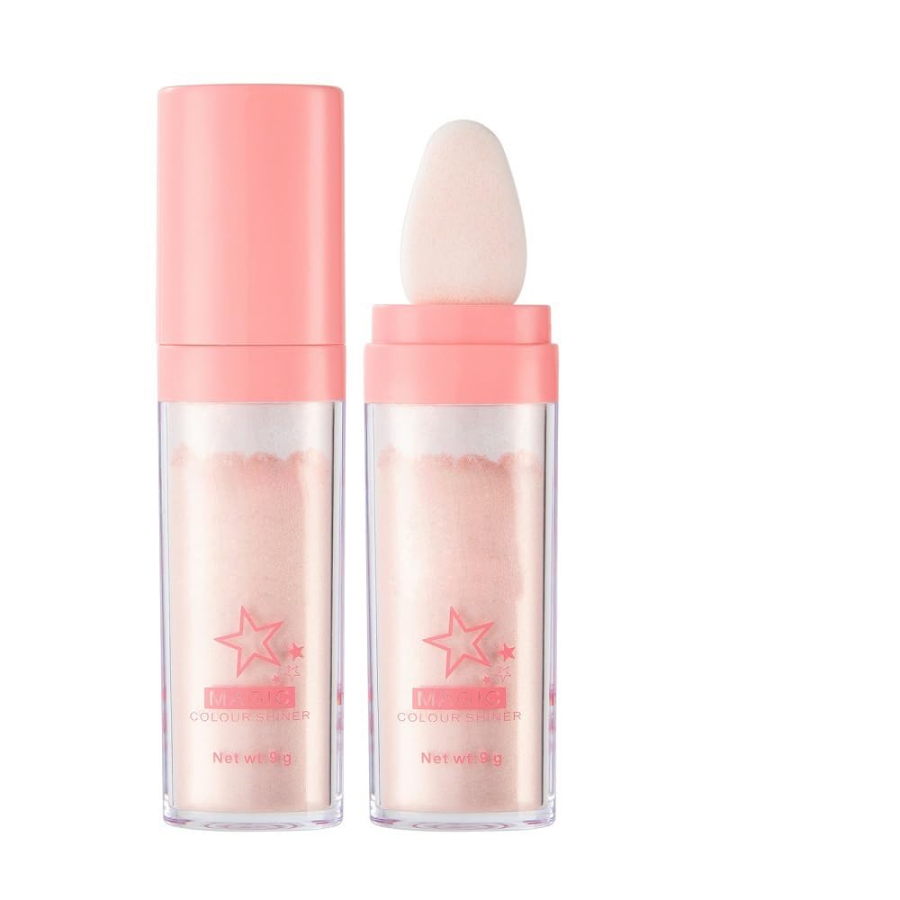 PAQIMAN Glitter Powder Highlighter for the face with radiant glow and easy blending.