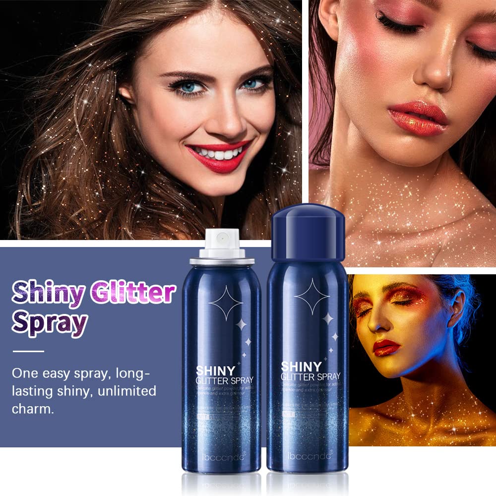 PAQIMAN Glitter Spray on arms adds luminous shimmer for dancewear