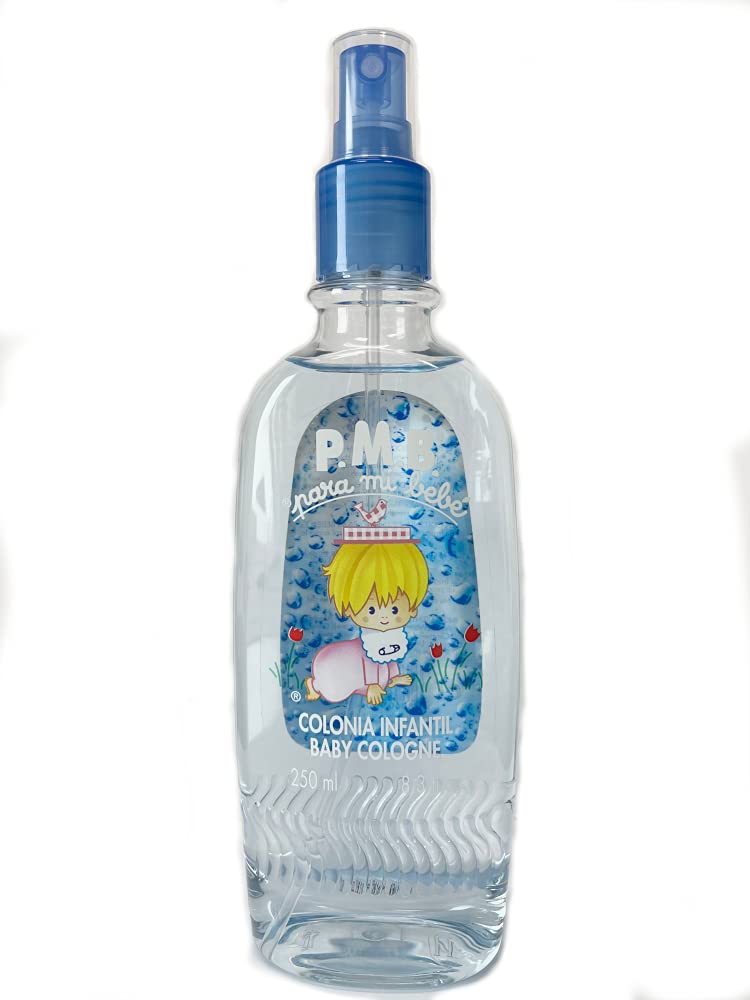 Para Mi Bebe Cologne spray in use for a light daily scent.