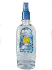 Para Mi Bebe Cologne spray in use for a light daily scent.