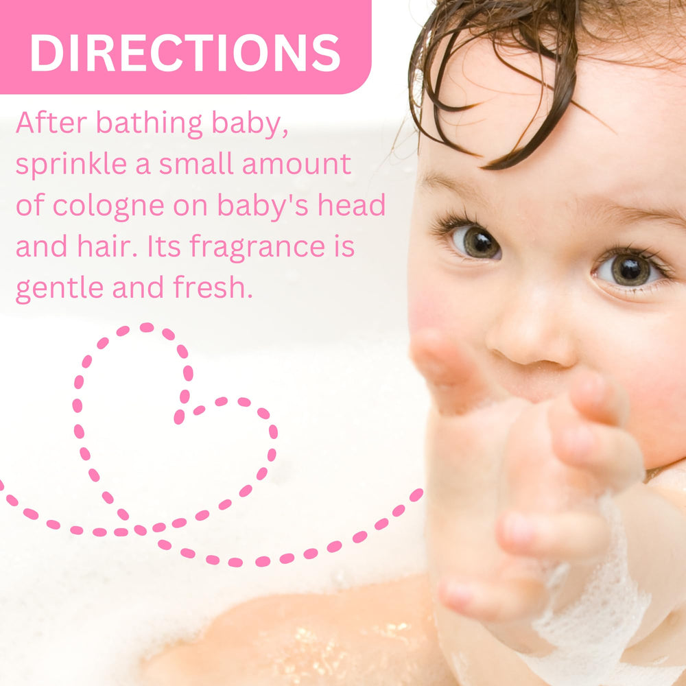 Para Mi Bebe Splash Cologne with hydrating base for delicate skin.