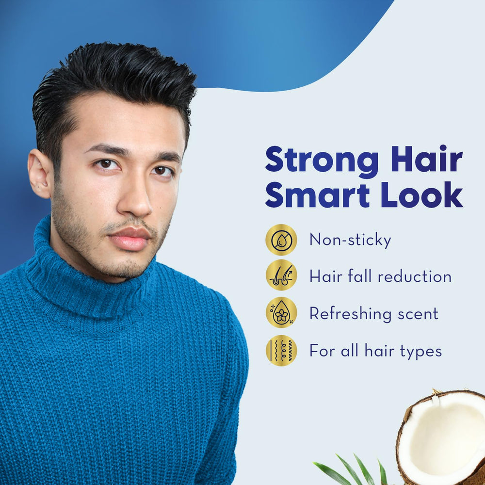 Parachute Advansed ingredients almond and coconut close-up highlighting nourishing properties.