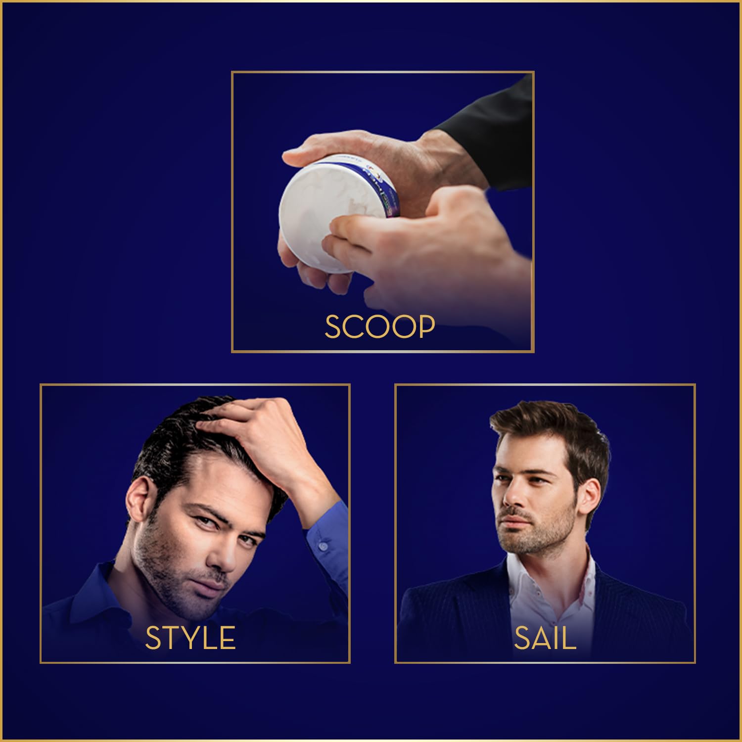 Parachute Advansed Hair Cream daily-use scene highlights non-sticky finish.