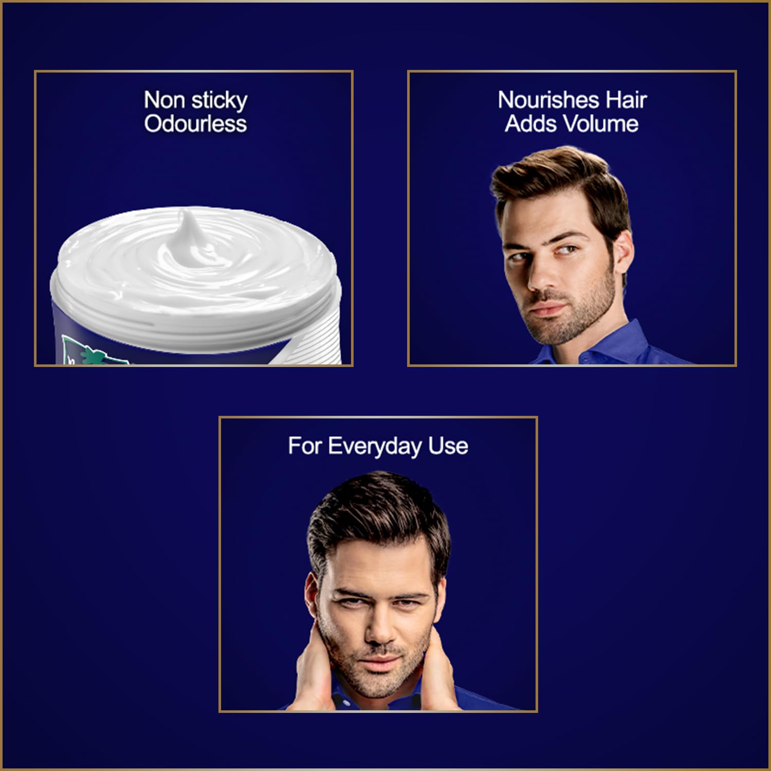 Parachute Advansed Hair Cream smooths hair for a neat daily look.