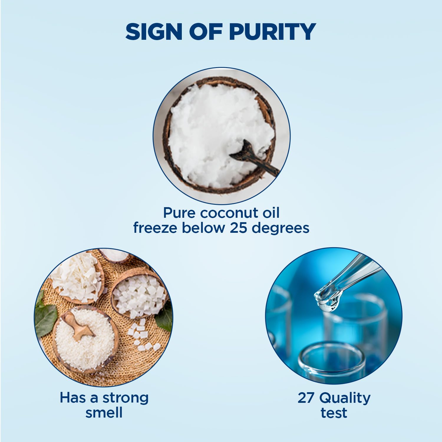 Parachute Coconut Oil contains no additives for a pristine ingredient list.