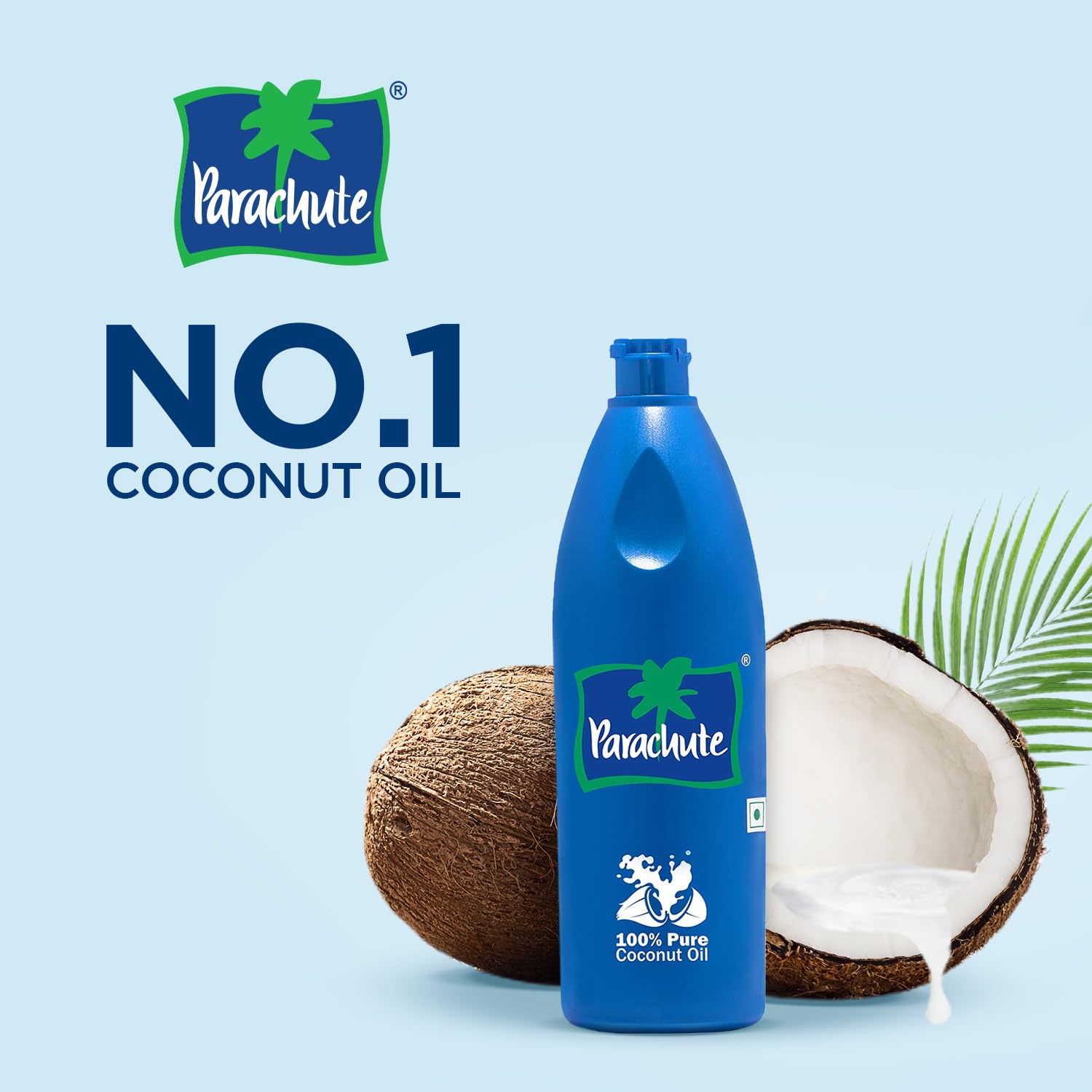 Parachute Coconut Oil tamper-evident packaging preserves aroma and freshness.