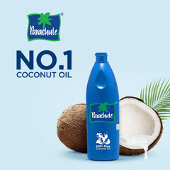 Parachute Coconut Oil tamper-evident packaging preserves aroma and freshness.