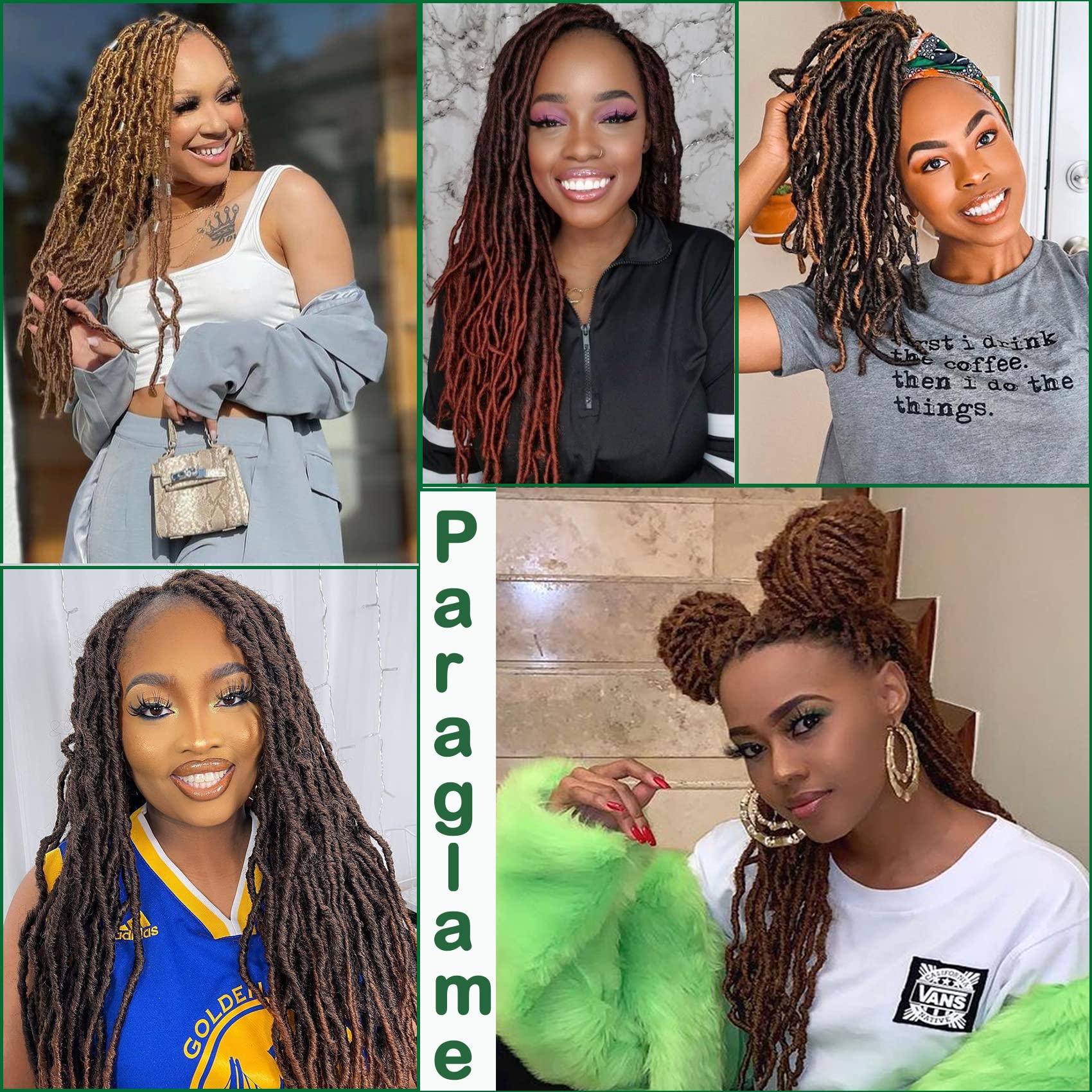 Paraglame soft locs provide lightweight wear with no joints for comfort.