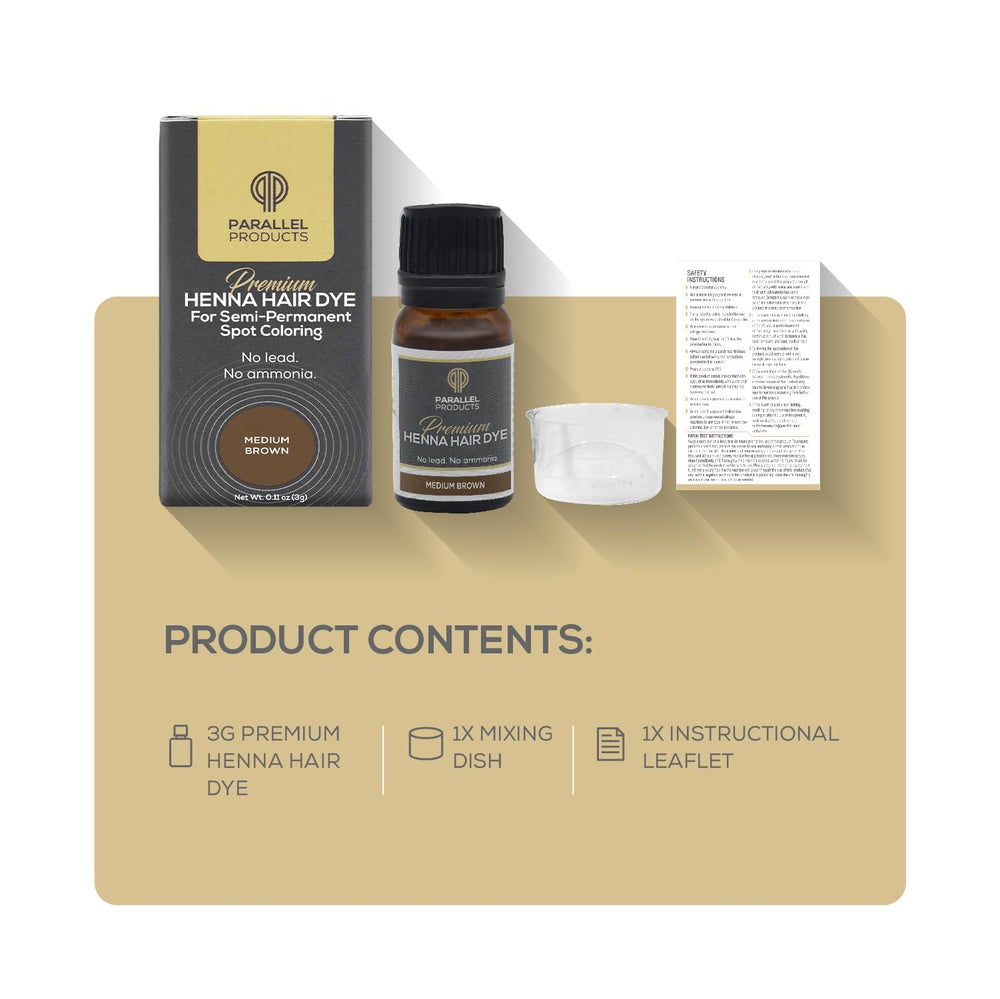 Parallel Products henna bottle 3g designed for precise spot coloring.