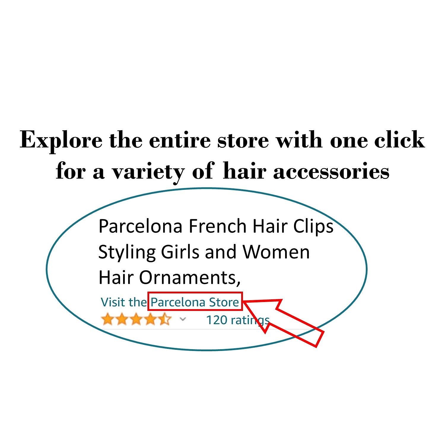 Parcelona gift-ready brown barrettes for mothers or friends