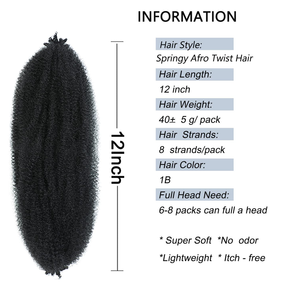 Parceria Afro Twist texture close-up showing soft, natural-looking strands