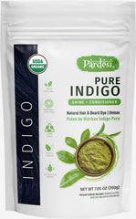 Pardesi Indigo powder packshot showing natural hair color option