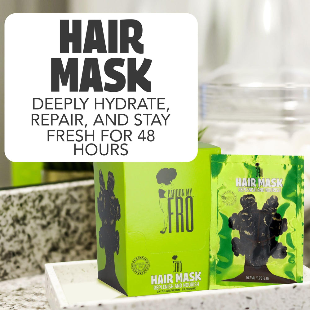 Pardon My Fro Hyaluronic acid delivers moisture for silky curls