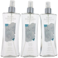 Parfums De Coeur Fresh White Musk body spray bottle, 3-pack, 8oz each, for daily allure