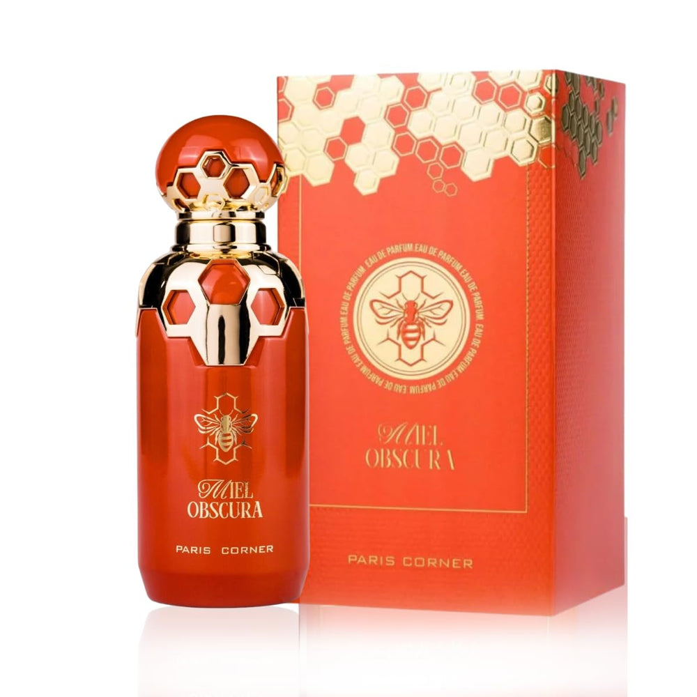 Paris Corner Miel Obscura bottle pour reveals golden honey tones ideal for evening wear