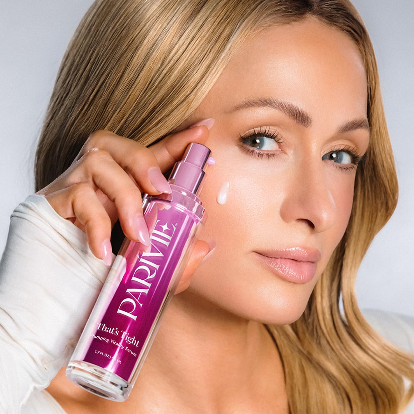 Parívie daily skincare routine hero image promotes consistent use