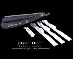 Parker PTABK razor high exposure for thicker facial hair.