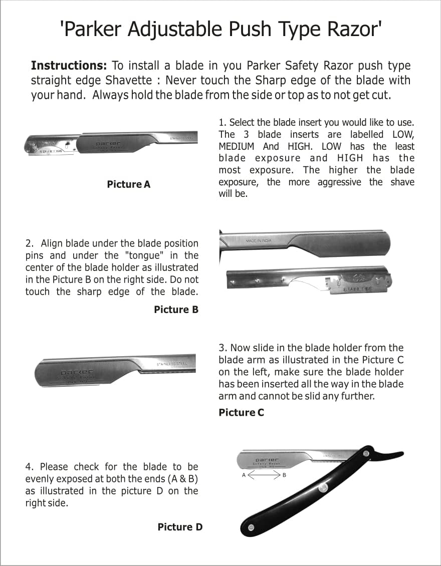 Parker PTABK barber-grade finish for professional-looking results at home.