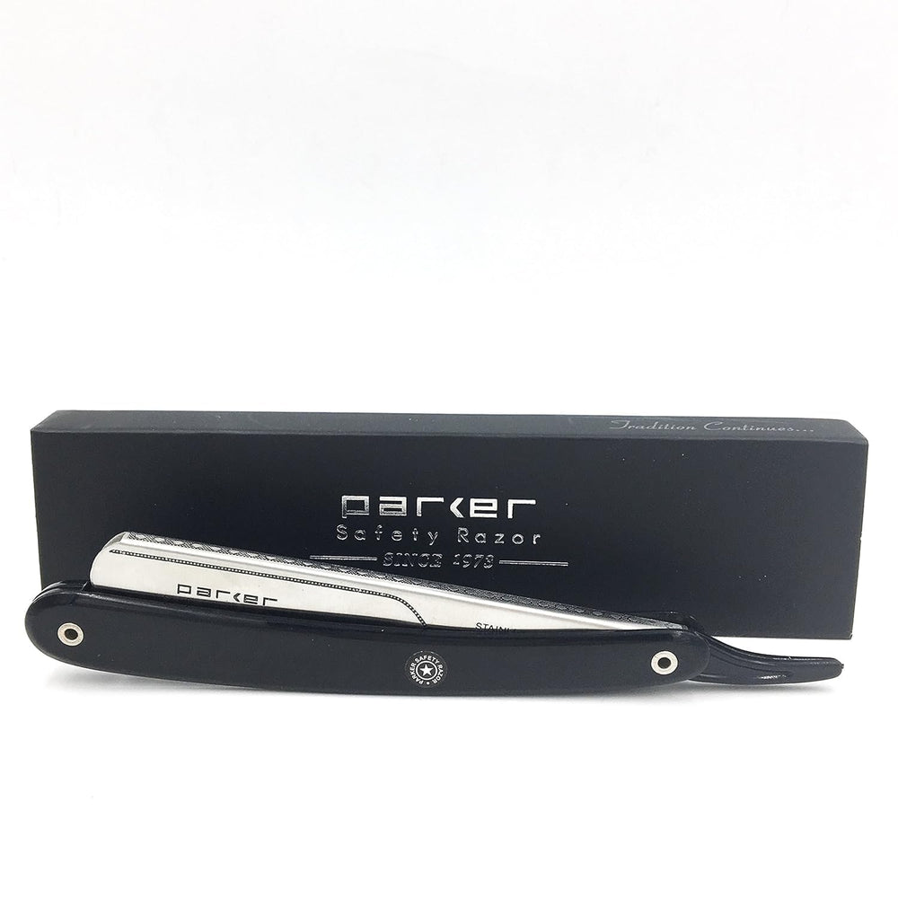 Parker Platinum Half Blades pack included for ready-to-use grooming