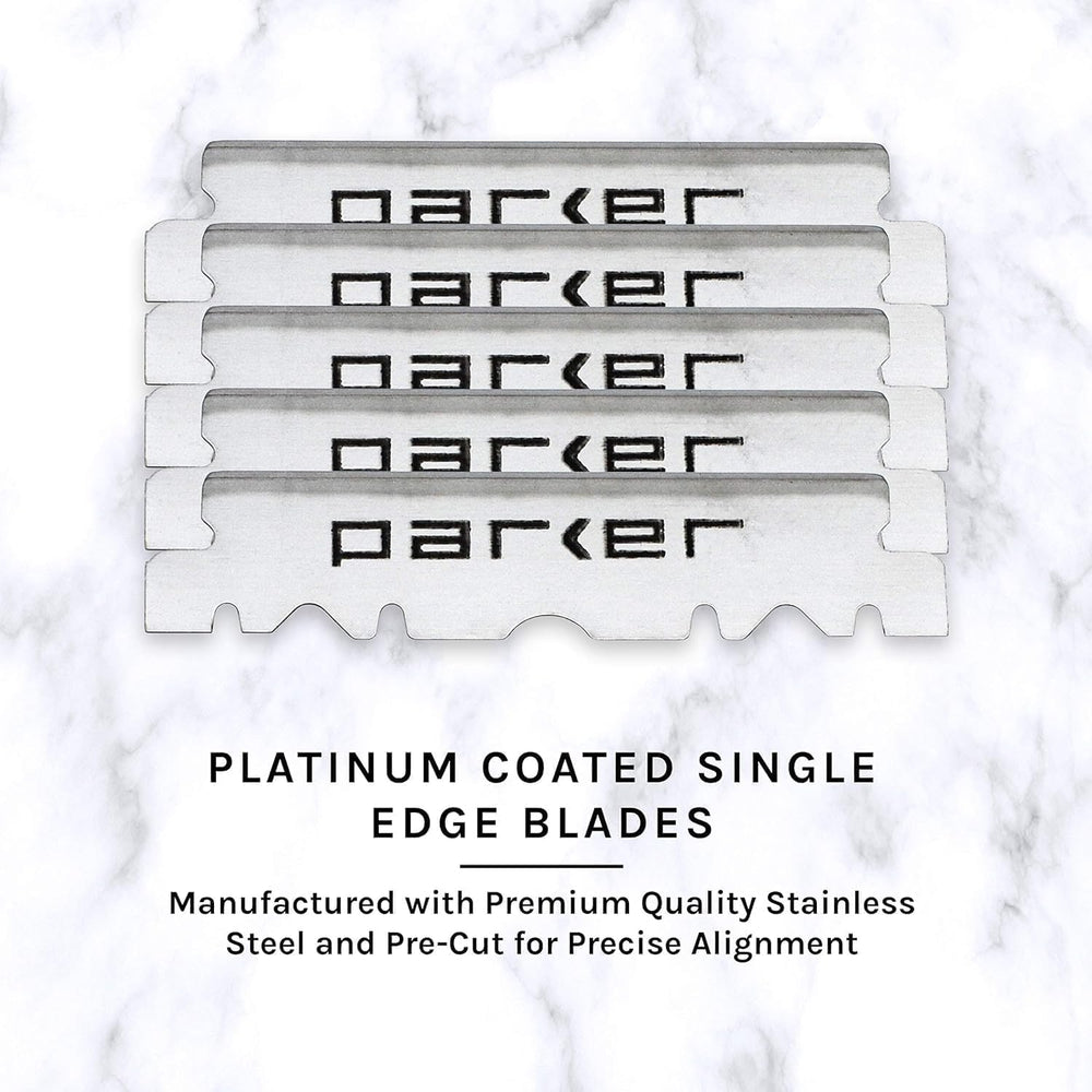 Parker PTB resin handle close-up for comfortable grip and balance