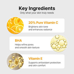 Park's Choice Vitamin C 20 Serum application scene reveals a lightweight feel