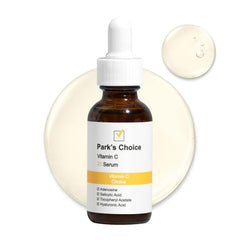 Park's Choice Vitamin C 20 Serum bottle close-up with premium packaging and brightness potential