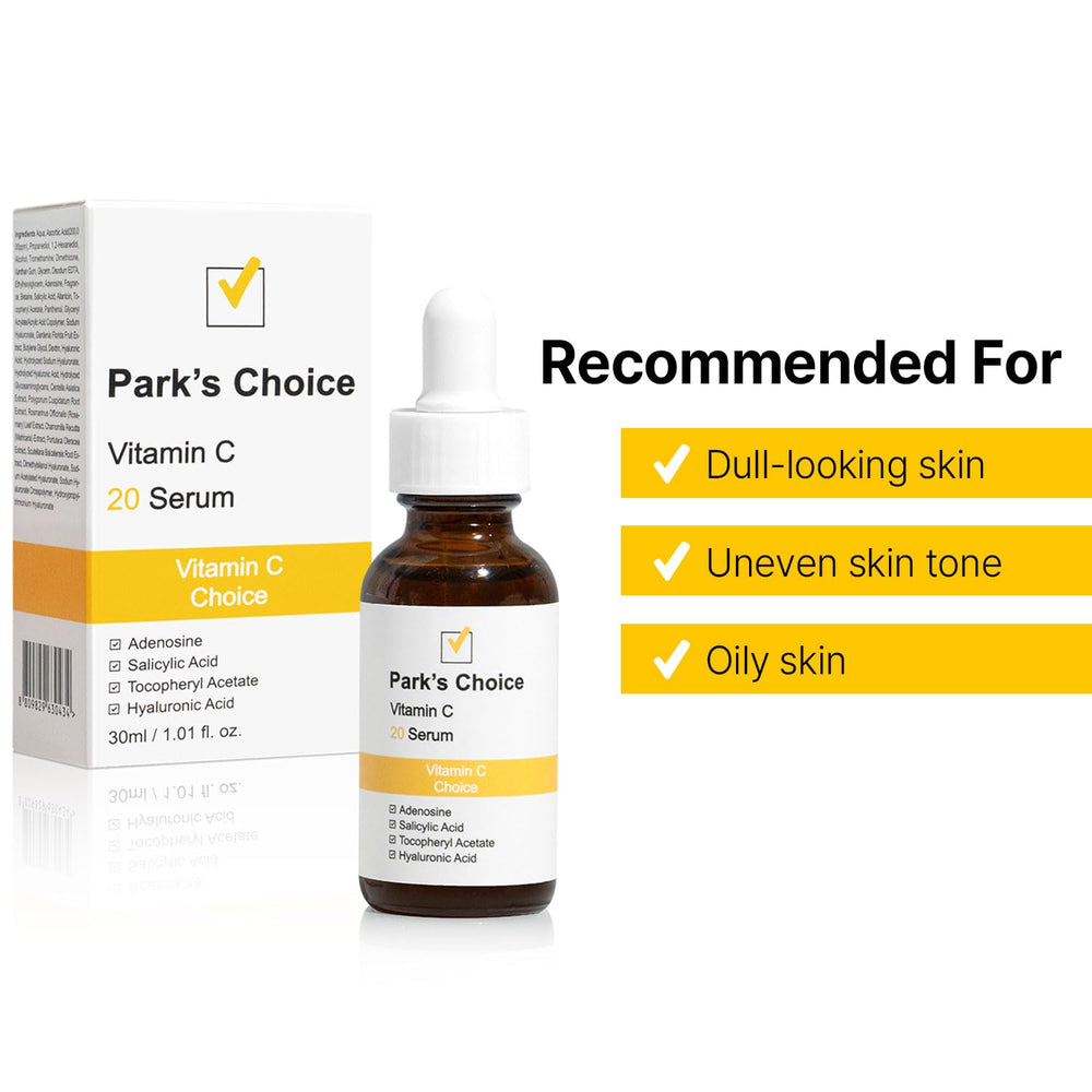 Park's Choice Vitamin C 20 Serum smooth gel texture on skin