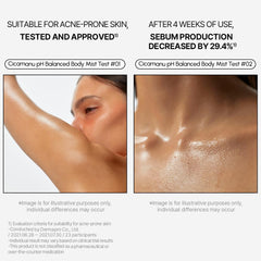 Ceramide and hyaluronic layer on skin for lasting hydration without greasiness