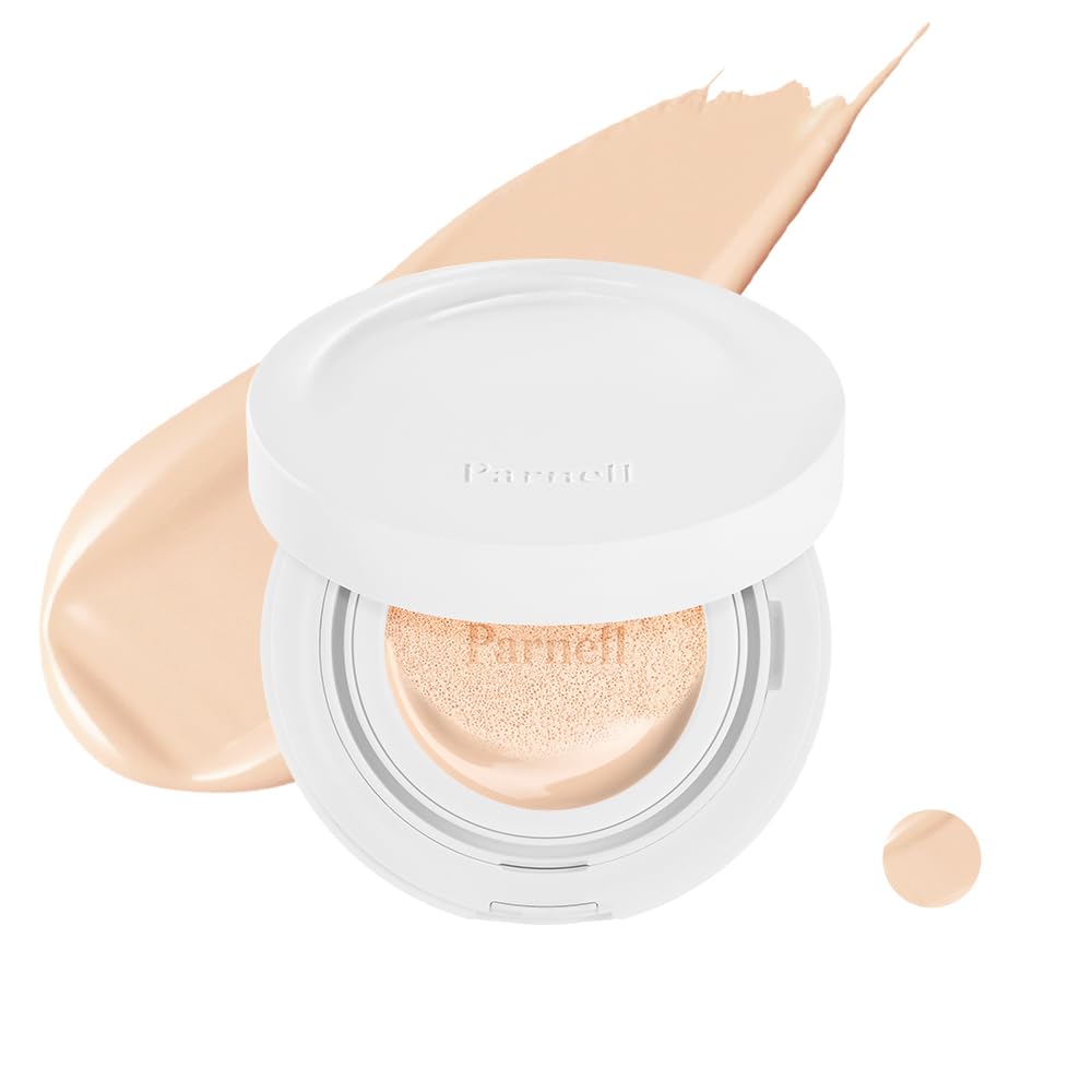 Parnell Cicamanu Serum Cushion bottle close-up showing lightweight radiant finish