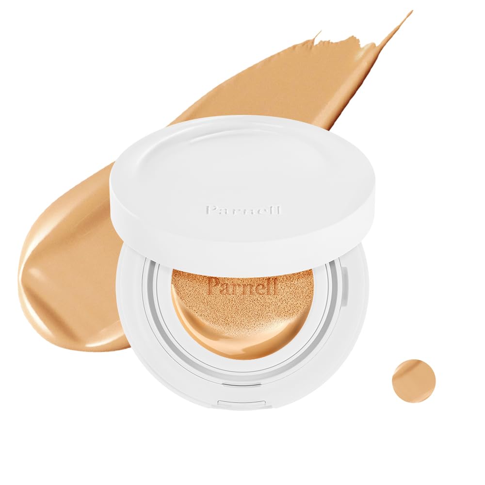 Parnell Cicamanu Serum Cushion compact close-up, lightweight finish for sensitive and dry skin.