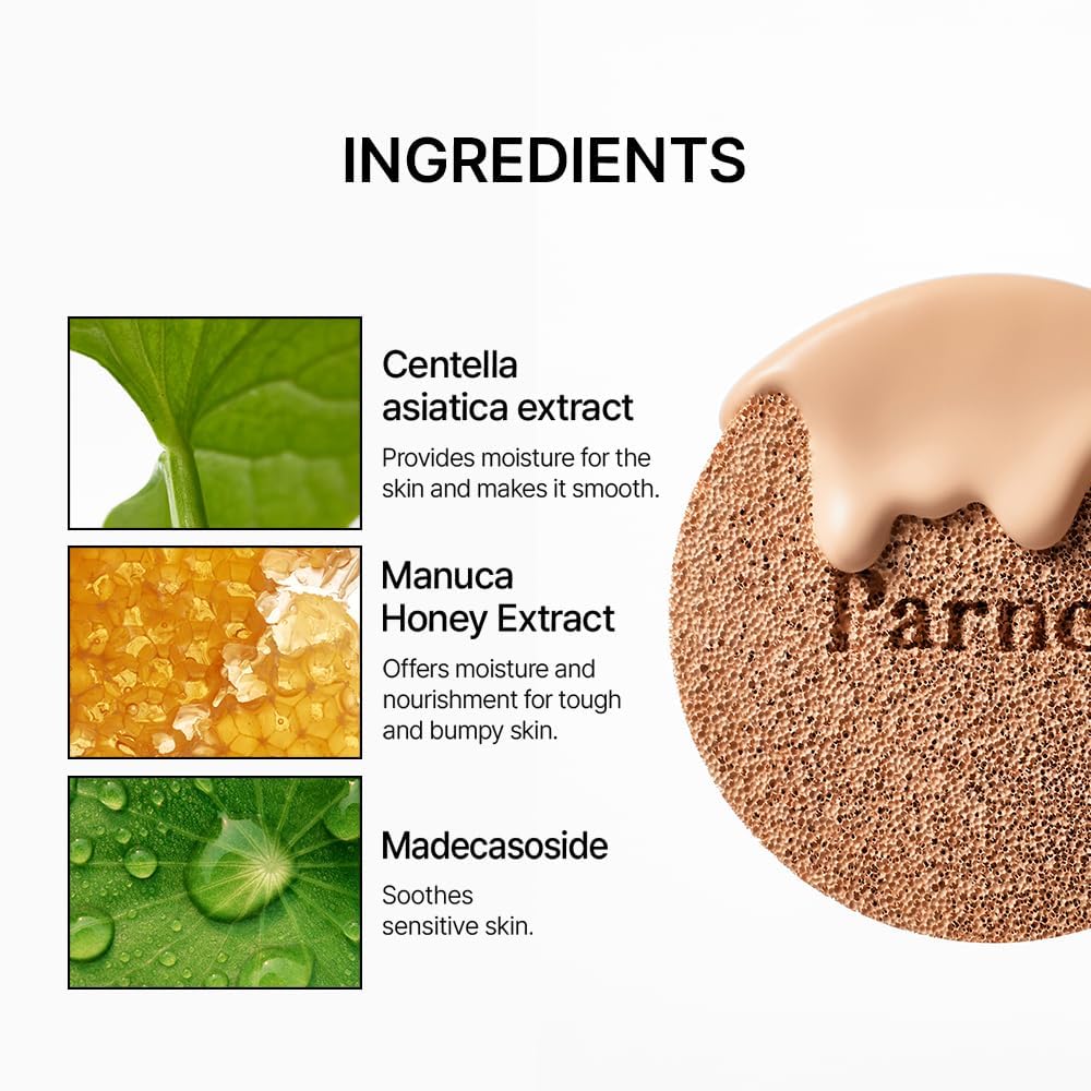 Parnell Cicamanu Serum Cushion packaging closeup emphasizing product integrity