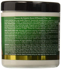 Parnevu T-Tree Herbal Grow Oil on scalp demonstrates moisture balance for dryness.