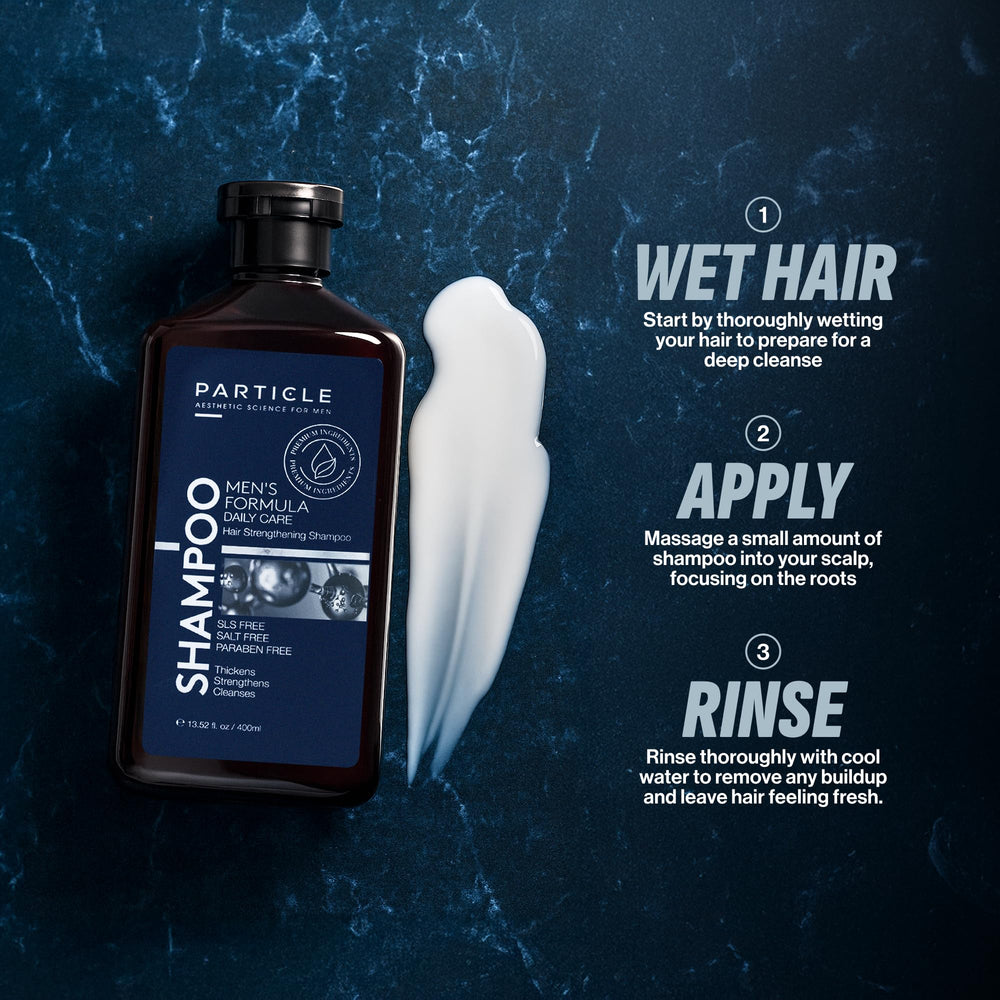 Particle 400 mL bottle on display suggests a convenient daily routine at home or gym.