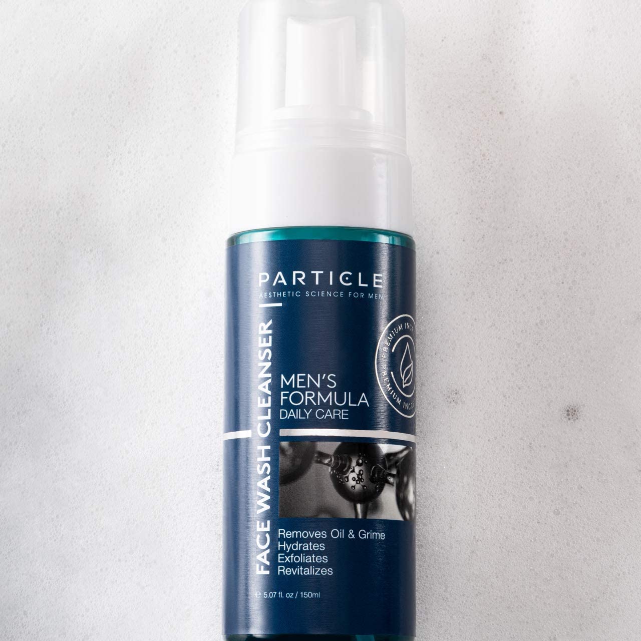 Particle Mens Face Wash fits into daily routine with a 2–3 months supply.