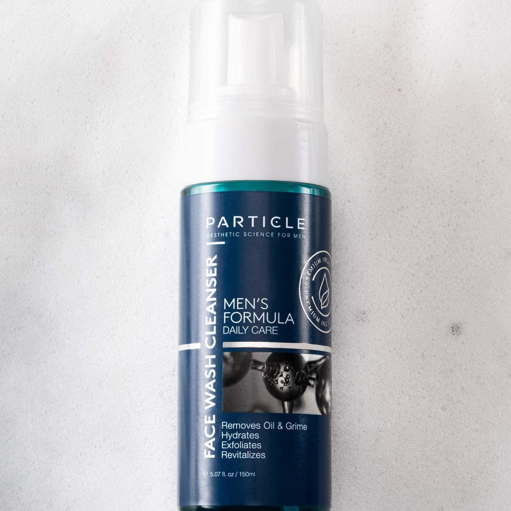 Particle Mens Face Wash fits into daily routine with a 2–3 months supply.