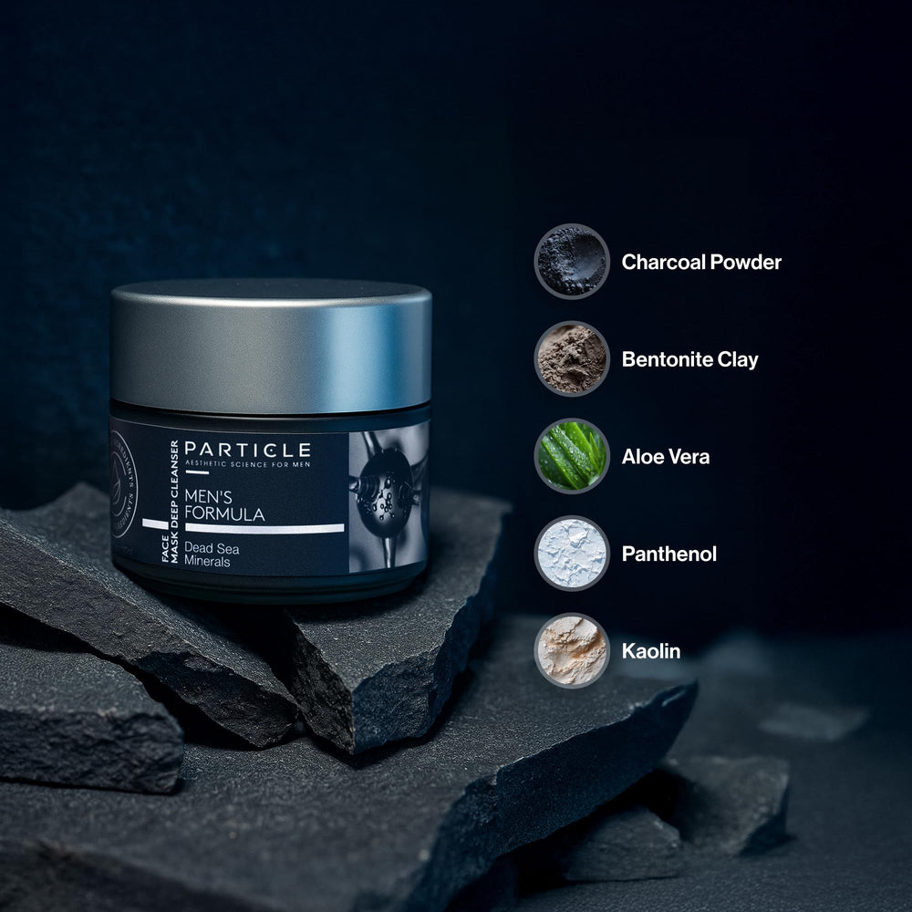 Particle Mineral Face Mask for Men cooling sensation during use.