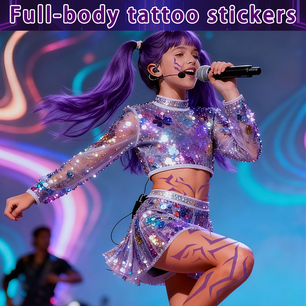Party Greeting waterproof tattoo sheets for durable, sweat-proof wear.