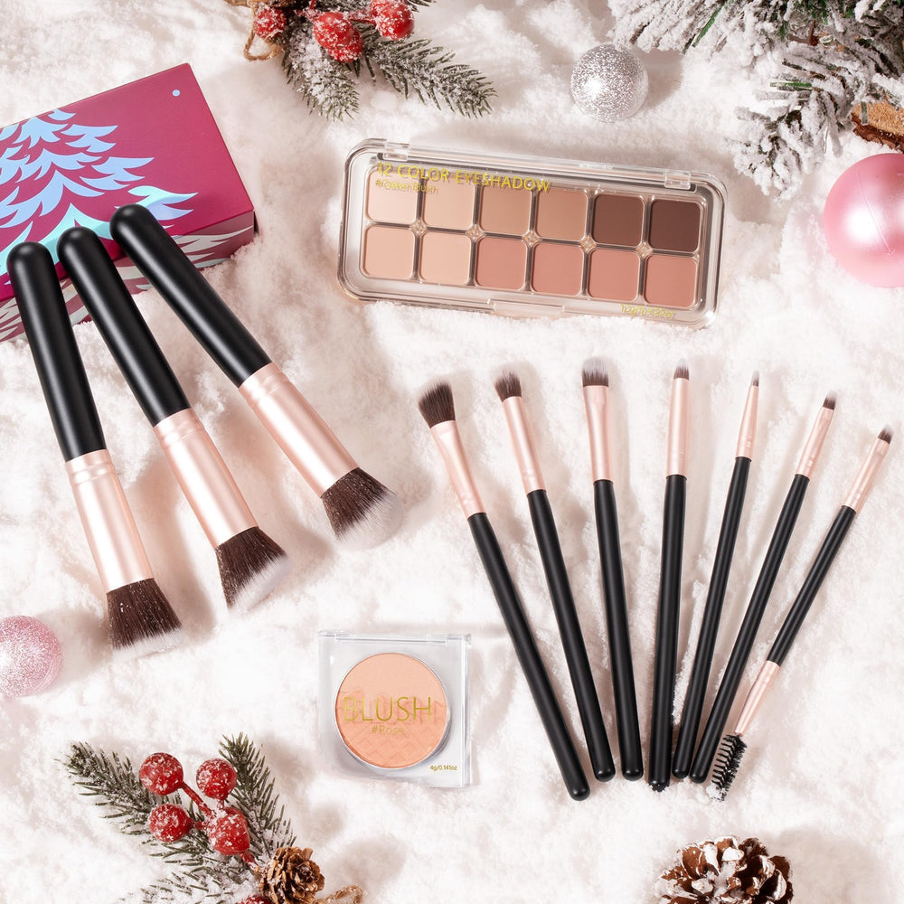 Partylamb makeup advent calendar brushes unboxing setup for easy use