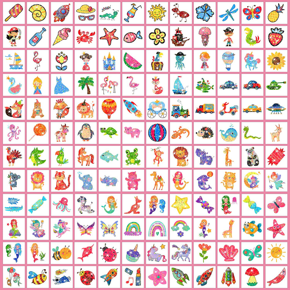 Glitter Partywind tattoos sparkle on skin, ideal for festive activities and costume play.