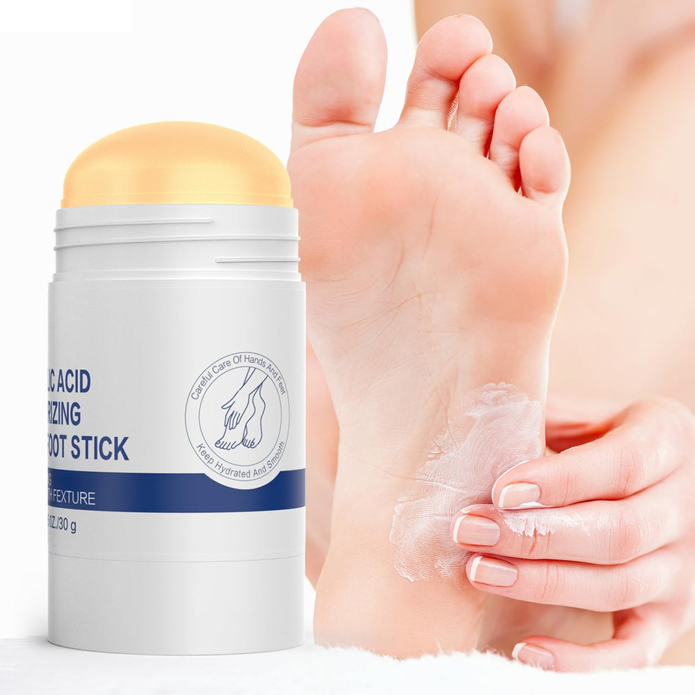 PasaRose Repair Heel Balm Stick close-up shows a non-greasy hydrating formula.