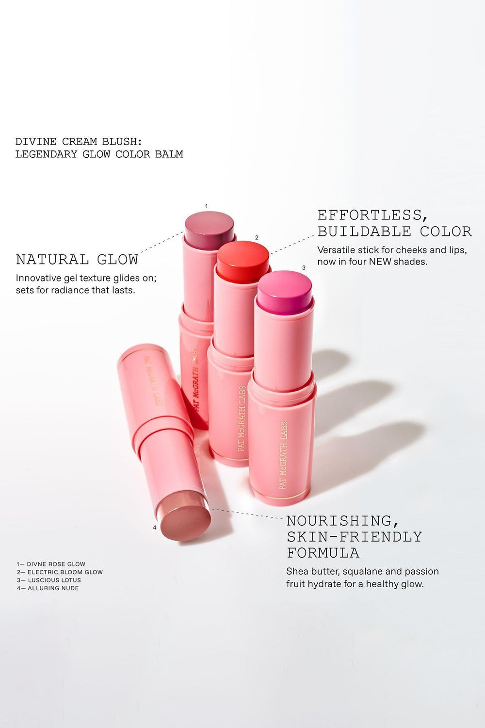 Portable packaging image of Divine Cream Blush tubing.
