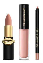 PAT MCGRATH Labs MatteTrance mini lipstick in nude coral, bold color in a slim size.