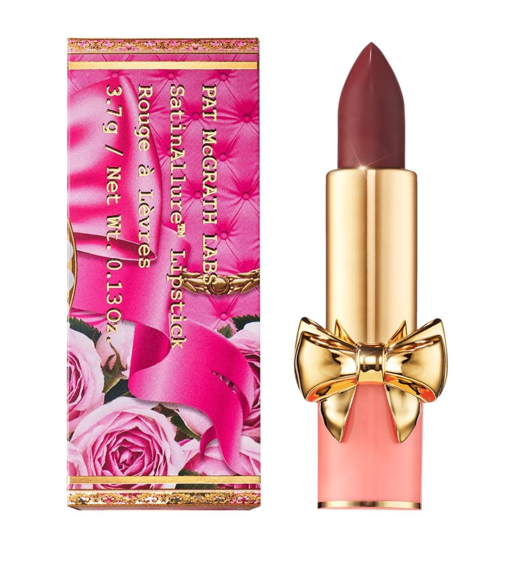 Pat McGrath Labs SatinAllure Lipstick Entranced close-up showing silky texture and satin finish for comfortable wear