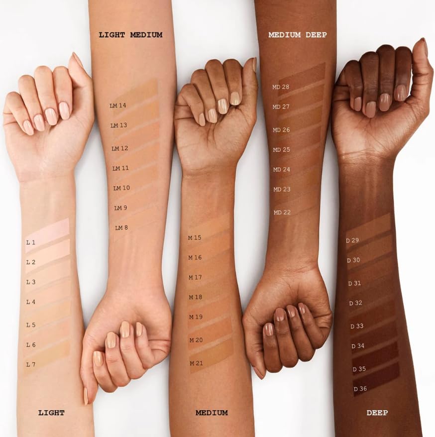 Pat McGrath Labs Sublime Perfection Foundation Light Medium 8 close-up highlights long-lasting, comfortable wear.